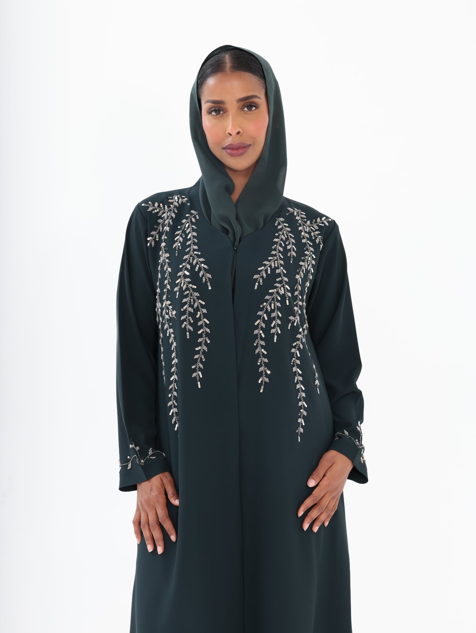 The Emerald Willow Abaya