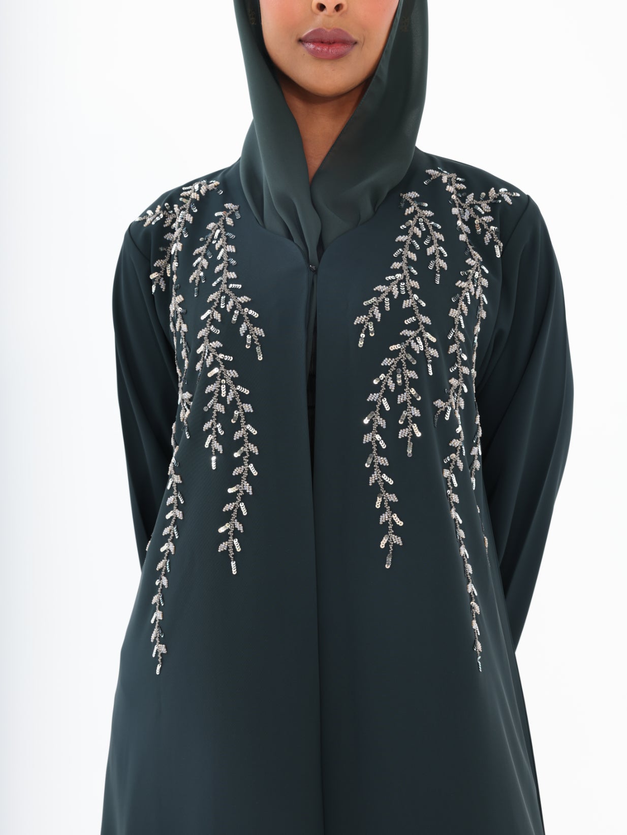 The Emerald Willow Abaya