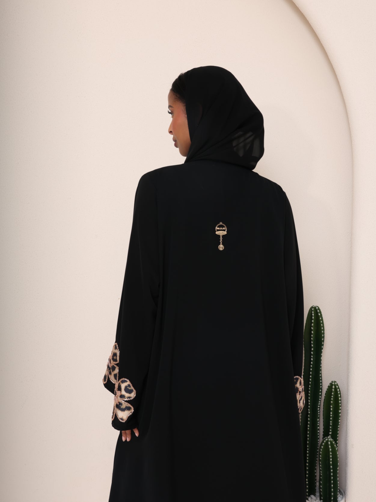 The Clover Leopard-Bloom Abaya