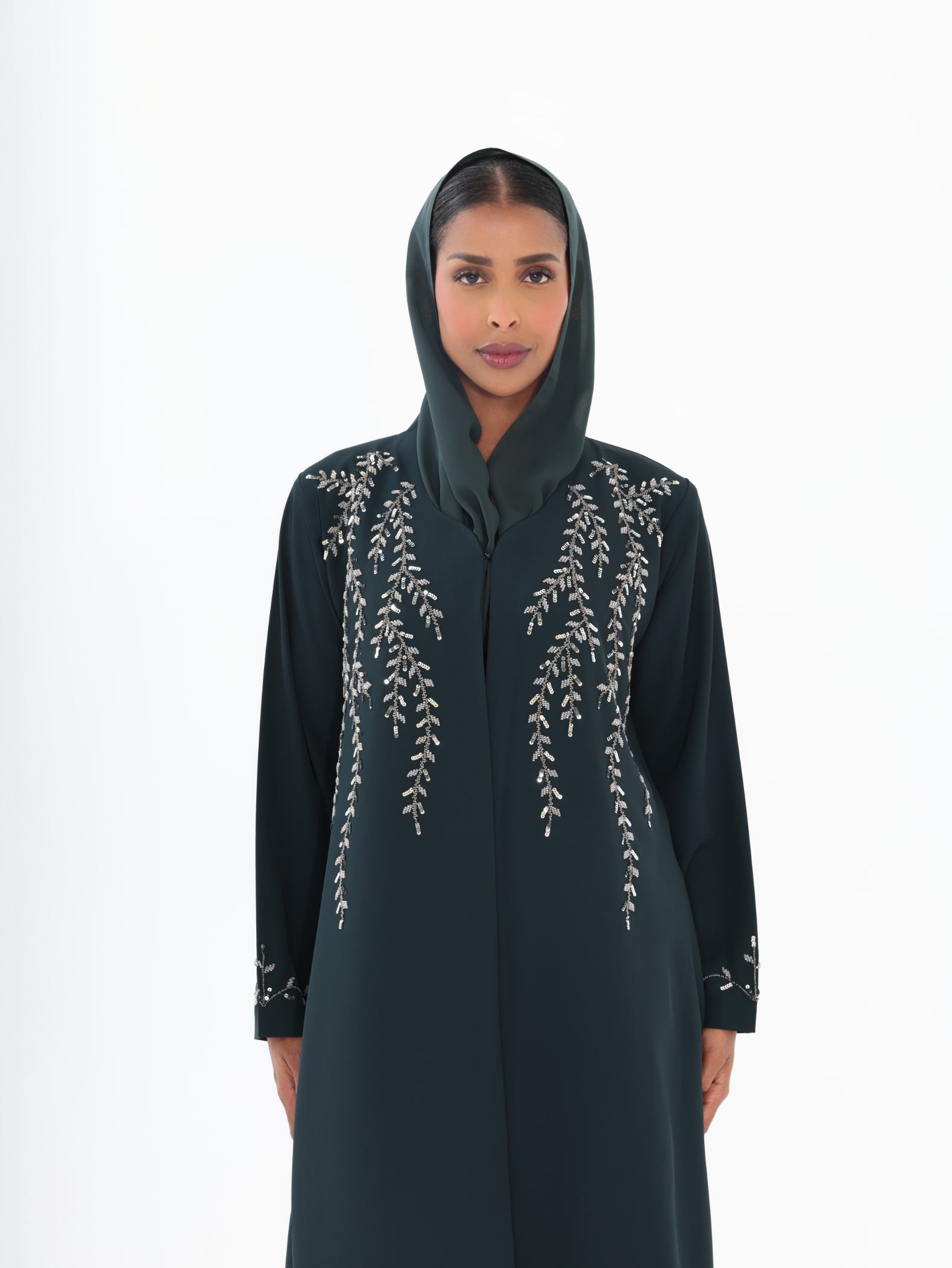 The Emerald Willow Abaya