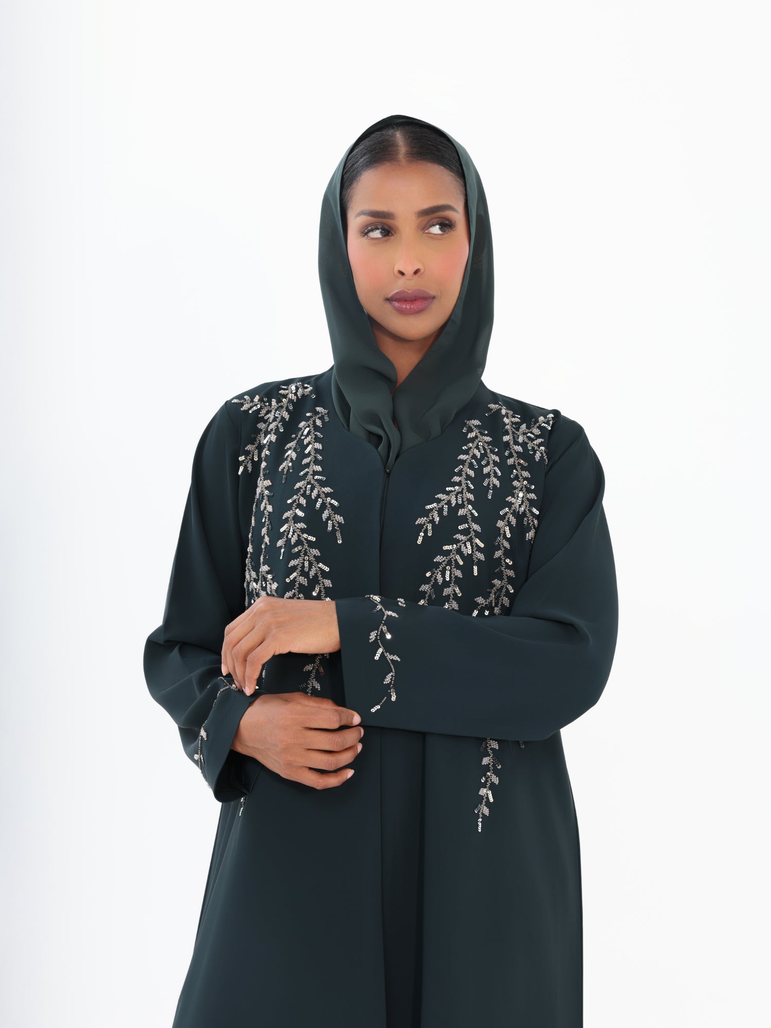 The Emerald Willow Abaya