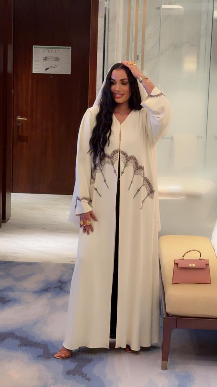Alabaster Archway Abaya - Ramsam Boutique