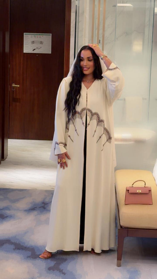 Alabaster Archway Abaya - Ramsam Boutique