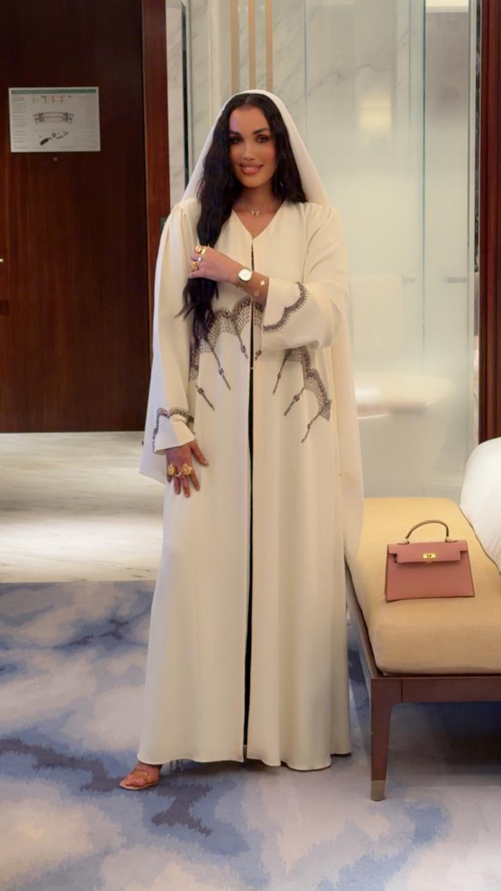 Alabaster Archway Abaya - Ramsam Boutique