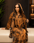 Amber Marble Print Abaya with Matching Hijab - Ramsam Boutique