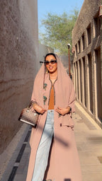 Blush Rose Luxury Embellished Abaya - Ramsam Boutique
