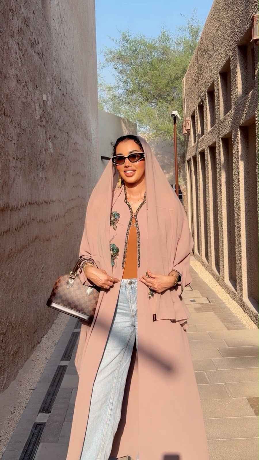 Blush Rose Luxury Embellished Abaya - Ramsam Boutique