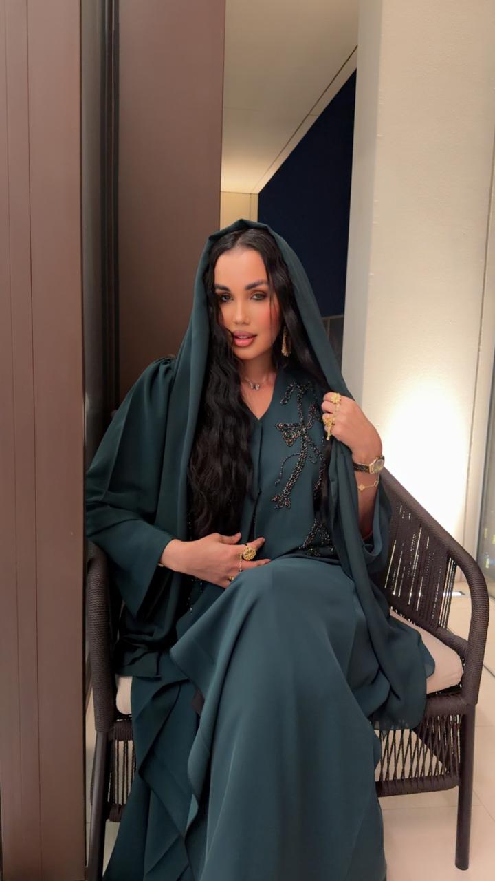 Emerald Forest Vine Abaya - Ramsam Boutique