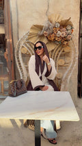 Mocha Elegance Luxury Abaya - Ramsam Boutique