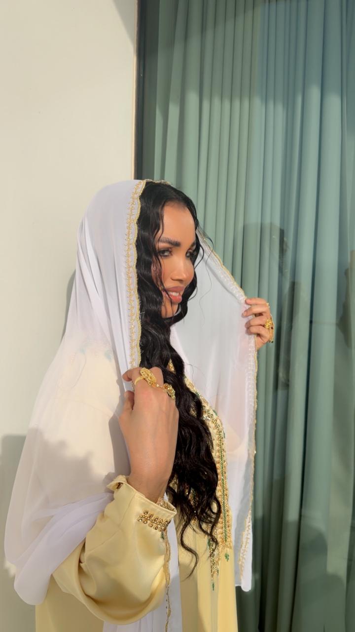 Onyx Blossom Abaya Set - Ramsam Boutique