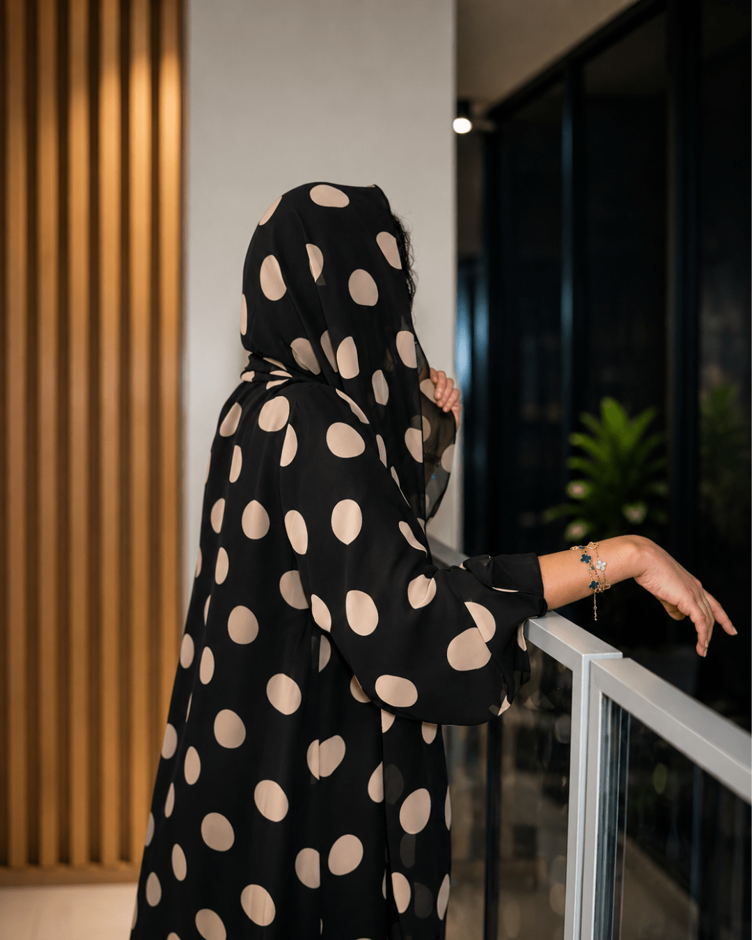 Polka Dot Abaya Set - Ramsam Boutique