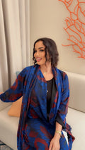 Premium Blue & Burgundy - Ramsam Boutique