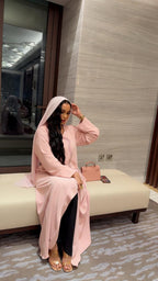 Rose Quartz Wave Abaya - Ramsam Boutique