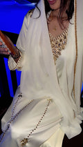 Royal Ivory & Gold Luxury Muqawar - Ramsam Boutique