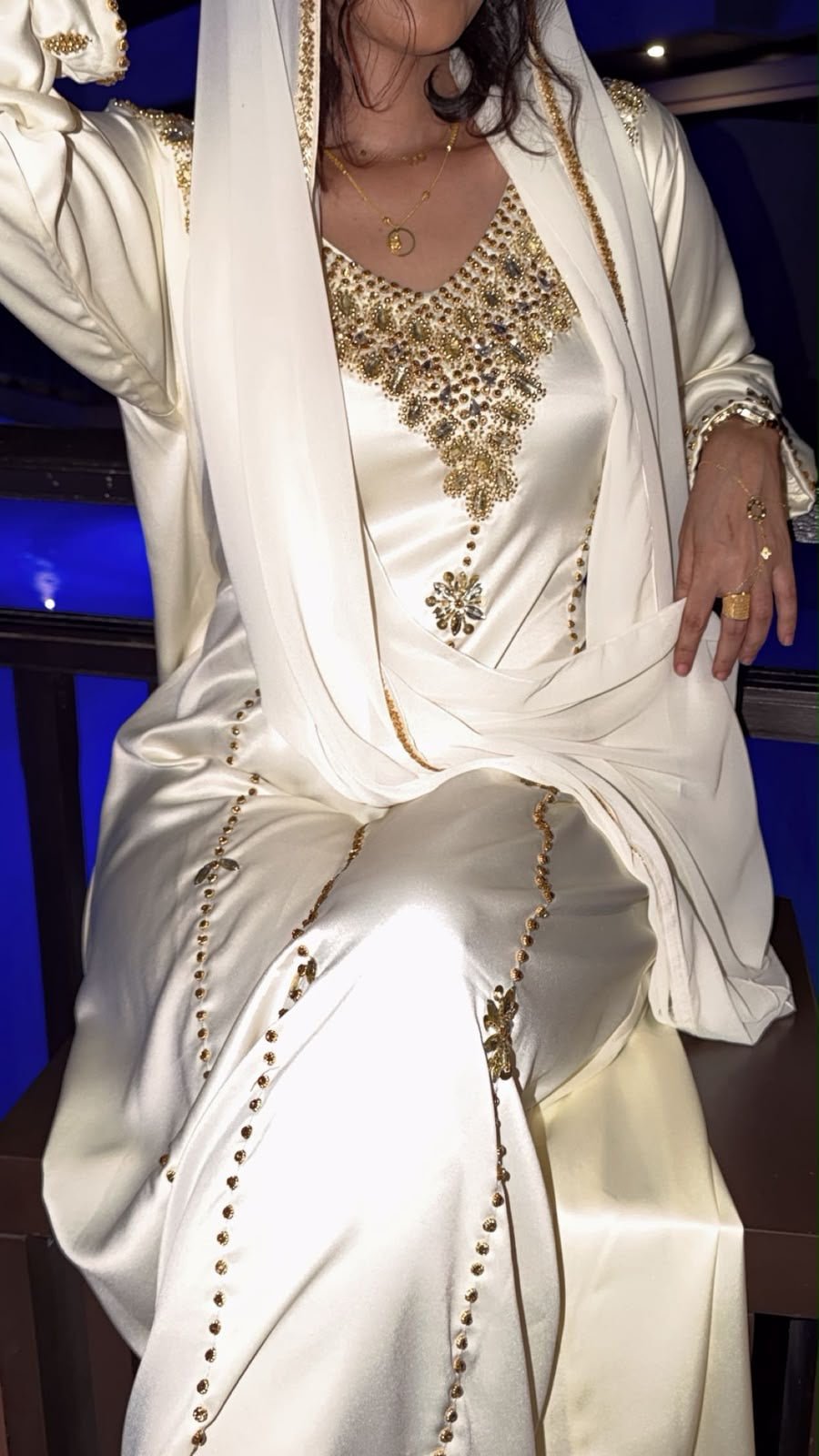 Royal Ivory & Gold Luxury Muqawar - Ramsam Boutique