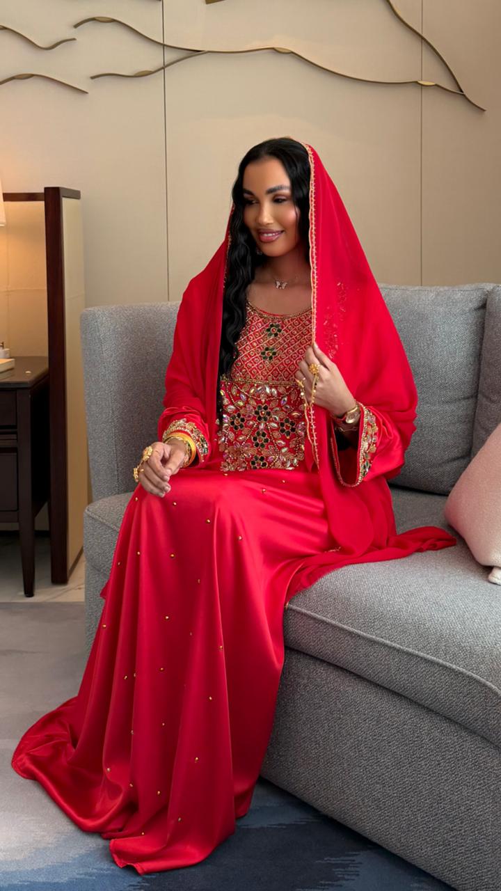 Ruby Sultanate Abaya Set - Ramsam Boutique