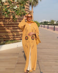 Saffron Bloom Sequin Abaya - Ramsam Boutique