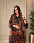 Sunset Mosaic Print Abaya with Matching Hijab - Ramsam Boutique