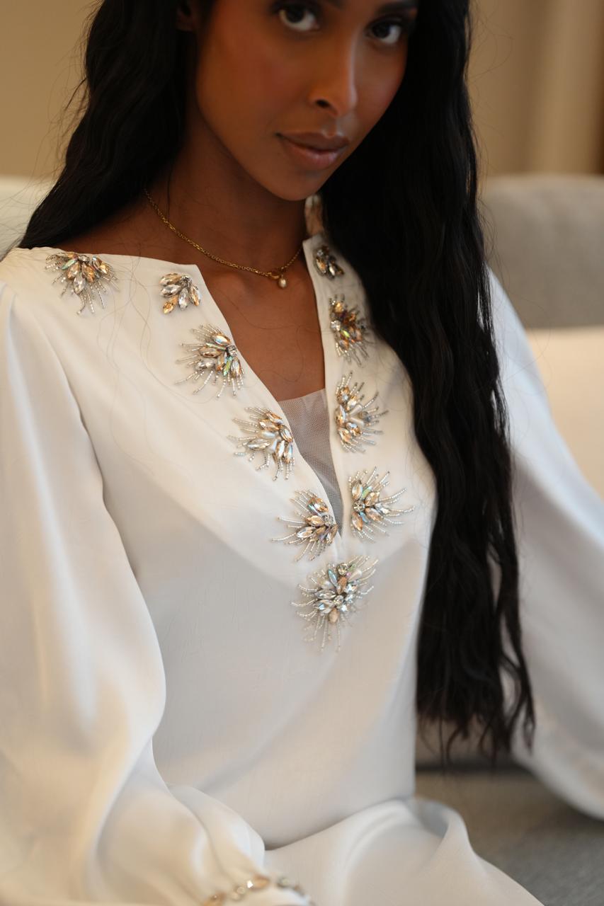 The Alabaster Oasis Dress - Ramsam Boutique