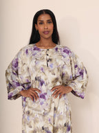 The Amethyst Watercolour Silk - Mix Dress - Ramsam Boutique