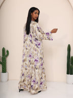 The Amethyst Watercolour Silk - Mix Dress - Ramsam Boutique