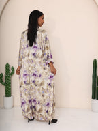 The Amethyst Watercolour Silk - Mix Dress - Ramsam Boutique