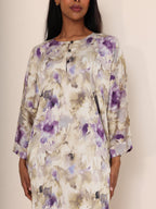The Amethyst Watercolour Silk - Mix Dress - Ramsam Boutique