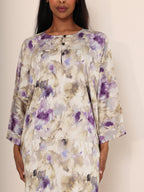 The Amethyst Watercolour Silk - Mix Dress - Ramsam Boutique