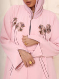The Blossom Blush Hooded Abaya - Ramsam Boutique