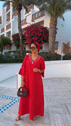The Crimson Petal Kaftan - Ramsam Boutique