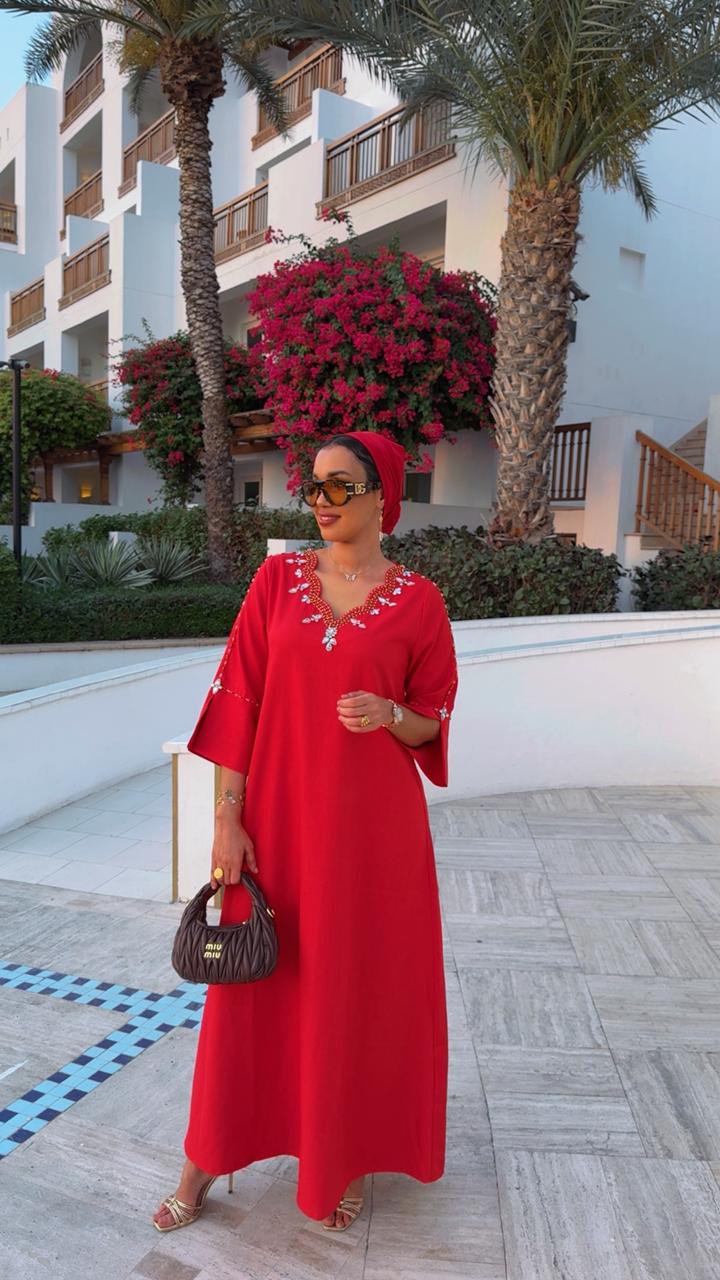 The Crimson Petal Kaftan - Ramsam Boutique
