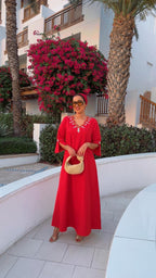 The Crimson Petal Kaftan - Ramsam Boutique