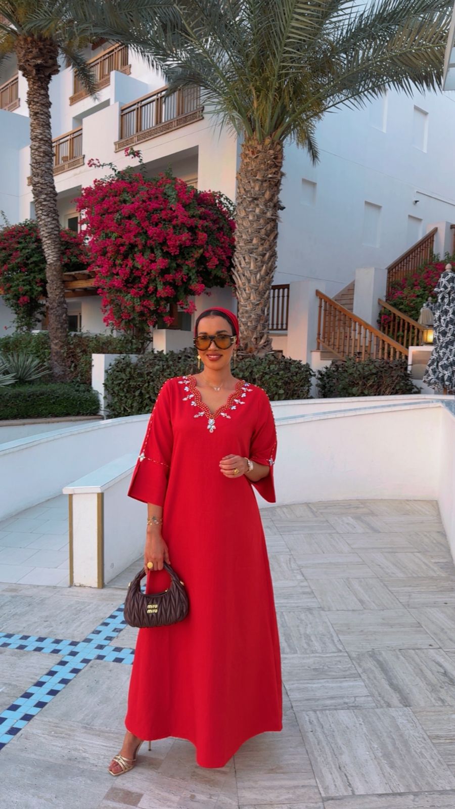 The Crimson Petal Kaftan - Ramsam Boutique