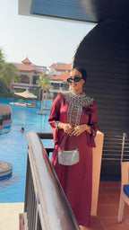 The Garnet Jewel Dress - Ramsam Boutique