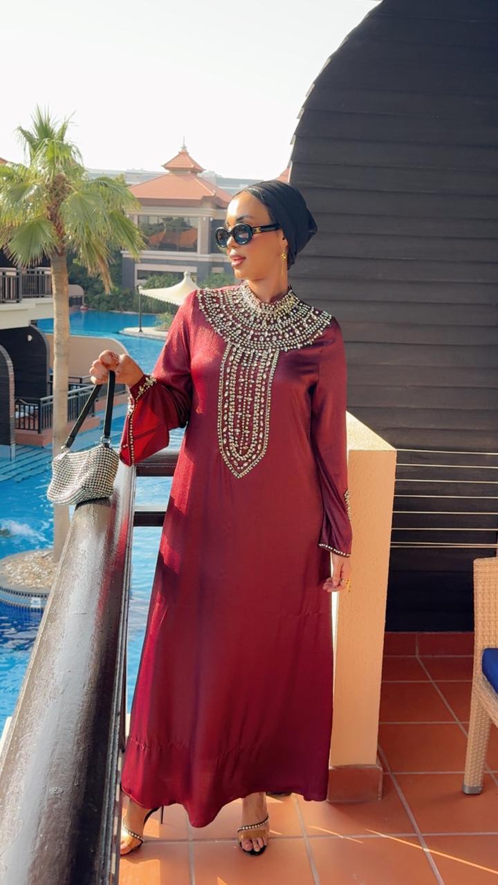 The Garnet Jewel Dress - Ramsam Boutique