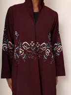 The Garnet Vine Hooded Abaya - Ramsam Boutique