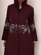 The Garnet Vine Hooded Abaya - Ramsam Boutique