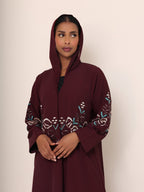 The Garnet Vine Hooded Abaya - Ramsam Boutique