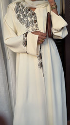 The Ivory Sunburst Abaya - Ramsam Boutique