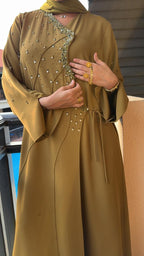 The Moss Oasis Wrap Abaya - Ramsam Boutique