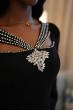 The Obsidian Blossom Dress Set - Ramsam Boutique