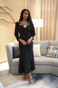 The Obsidian Blossom Dress Set - Ramsam Boutique