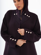 The Royal Plum Blazer Abaya - Ramsam Boutique