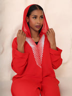 The Scarlet Pearl Hooded Abaya - Ramsam Boutique