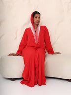 The Scarlet Pearl Hooded Abaya - Ramsam Boutique