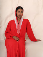 The Scarlet Pearl Hooded Abaya - Ramsam Boutique